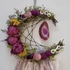 Dekorativa blommor 2 datorer Rattan Garland Vine Branch Wreath Circle Twig Dream Catcher Ring Sommarens ytterdörrdekorationer Dekorationer