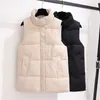 Gilet pour femmes vers le bas de coton Viette Femme 2024 automne hiver coréen mince veste pain polyvalente
