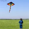 YongJian kite coloring Kite for Kids Adults with 100m Kite String Large Delta Beach Kite for Outdoor Games and Activities Y240416