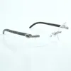 Micro Cut à la mode transparente des lentilles avec XL Diamond 8300817 avec des buffs texturés noirs naturels Hornes Buffle Taille 18-140 mm