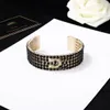 Designer de luxe Bangle Ouverture Chanells Bracelets Bijoux Femme femme Bracelet Bracelet Man Lettre C Logo Gold Cuff Gift 8742
