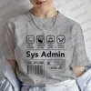 Kadın Tişörtleri Kadın Tshirt Üst Bilgisayar Sistemi Yöneticisi Çekirdek CPU PC Kodlayıcı Geek Bilim Gömlek Giyim Tişört Tişörtleri