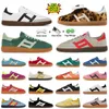 2024 Fashion Wales Bonner Pony Leopard Designer Spezial Shoes Blue Green Green Green Rose Pink Trainers Black Wit Classic OG Casual Sneakers Chaussure