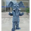 2024 Hot Sales Elephant Mascot Costume Terno de Halloween Party Game Dressão Desempenho Desempenho Vendas Promoção de Vendas
