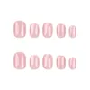 False Nails French Detachable Short Round Pink Nail Tips Full Cover Fake For DIY