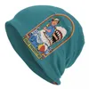 Berets Unisex Funny Stay позитивная шляпная шапочка мотивационная мотивационная капота с двумя использованием вязана