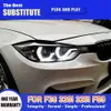 Segnale di svolta dello streamer lampada anteriore per BMW F30 F80 320I 325I Gruppo di fari LED 13-15 Daytime Running Light Assemblaggio