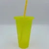 Waterflessen creatieve beker met lovertjes glitter pp plastic comfort straw fles drink mok zomer