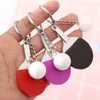 Huiles de clés U2JZ Lonyards mignons Ping Pong Racket Pendants Keychain Souvenir Table Tennis Ball Keyrings Ball Sports Fan Sports Key Ring Gift Ornement Accessoires D240417