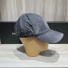 Tiez un nouveau chapeau teint P Pras Designer européen denim Tanning Polydoule Classic Unisexe Couple Duck Tongue Baseball Hat M5QP