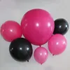 Party Decoration 5-18Im Rose Red Black Latex Balloons Round Art Shape Wedding Birthy Baby Shower Romantic Balloon Toys