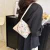 Kvällspåsar japanska streetwear kvinnor virka axel vintage trendiga casual crossbody väska söt alla matcher y2k estetik fairy mini