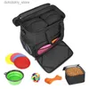 Dog Carrier Travel Dog Bag Pet Travel Bag Kit Dog Carrier Travel Pet Travel Organizer Backpack With 2 Food Storage Containers And 2 bowls L49