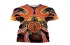Мужские футболки аборигеновые черепаха прикоснуться к солнцу коренная футболка с 3D-печать