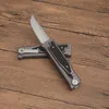 High End EDC Pocket Knife D2 Stone Wash Tanto Point Blade CNC Aviation Aluminium Handla nya designknivar utomhus camping vandring överlevnadsverktyg