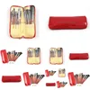 Makeup Brushes 16pcs Bruss Professional Set en bois Handel Red and Black Coloris Cosmetics Kit Drop Livraison Health Beauty Tools A Dhdwy