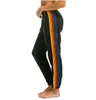 Pantalon de pantalon à deux pièces pour femmes Sweat à capuche surdimensionné Rainbow Stripe à manches longues Sweatshirt Zipper Pocket Coat Veste printemps décontracté Matériau amélioré Good Quanlity L8