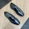 15A Fashion Dress Shoes Platform Low-Top-Top Chunky Leatherl High Heel Black Brown Desiger Man Size 38-45