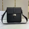 6032-4 Högkvalitativ tvärsäck med stållåsskydd Cross Body Bag Luxury Designer Väskor Fashion Gray Black 2 Colors Messenger Bags Handväska för män har m ontblanc