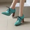 Kleiderschuhe Büro Karriere Karriere Schwarze Heels High Heel Sommer 2024 Kreuzgebundene Spitze Patchwork Ladies Pumps Weiß für Frauen