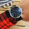 Montre-bracelets Luxury Men Automatic Mechanical Watch Pilots Brown Leather Sport Watches