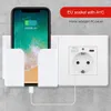 EU Power Socket Socket With Usb Charging Port and Type c 2.1A 16A Gray PC Panel 86mm*86mm Russia Spain Wall Socket SRAN 240415