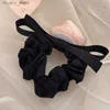 Bands de caoutchouc de cheveux Girl Girl Rubber Band Elastic Elastic Kpop Kpop Bow Elegant Headwear Y240417