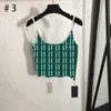 Letter Printing Crop Tops Womens Fashion Summer Thin Camisole Vest Round Neck Sleeveless Tank Tops