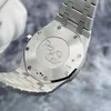Designer Watch Luxury Automatic Mechanical Watches Series 67653BC Silver Grey Dial Frost Gold 18K White Womens Calendar Affiche Mouvement de bracelet 9J9J