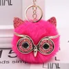 Party Favor 2022 Gree Owl P Key-Chain Imitation Rabbit Päls Bollväska Pendant Bil Drop Delivery Home Garden Festive Supplies Event Otka5