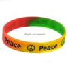 Jelly 1PC Peace SILE PROBLÈME POUR ACTITUTIONS ACTITUTES CADEAU LOGO IMPRIMÉ ADT Taille 2 Couleurs Drop Livraison Bijoux Bracelets Dhsor