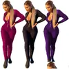 Jumpsuits para mujeres Rompers Mujeres de manga larga Copa de invierno de invierno