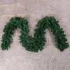 Decorative Flowers Christmas Garland Cane Festive Holiday Decoration Realistic Vine Artificial Faux For Indoor