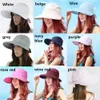 Women Ladies Summer Wide Brim Foldable Visor Outdoor Cap Anti-UV Beach Sun Hat 240415