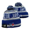 Caps hoeden heren alle 32 teams gebreide gebufferde pom phillies beanies gestreepte zijlijn wol warm