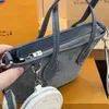 Top quality Denim Shoulder Bags Women Tote Bags Canvas Handbag Old Flower Underarm Bag Print Purse