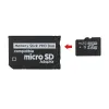 Speakers Memory Stick Pro Duo Card Reader pour PSP 1000 pour PSP 2000 pour PSP 3000 Micro SD TF à MS Card Adapter Converter