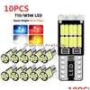 Luzes decorativas 2/6/10/20/30/40/50pcs T10 W5W 194 501 LED CANBUS SEM ERRO CAR