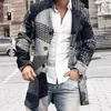 Men's Trench Coats Men Overcoat Outerwear Long Single-breasted Thick Warm Jacket Coat All Match