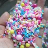 100G Slime Valentine Flower Cherry Heart Love Mix Polimer Clay Clay Plaste