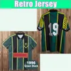 1996 Kedah Darul Aman Retro Mens Soccer Jerseys #19 Green Black Football Shirts Short Sleeve Adult Uniforms