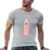 Camiseta de bebida de fresa polos para hombres camiseta negra camisetas de peso pesado de gran tamaño hombre grande y alto