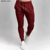 Men's Pants Mens Slim Jogger Pants Stretch Fitness Sports Sweatpants Cotton Jogging Running Exercise Gym Workout Tights Sweat Trousers Q240417