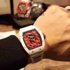 Mężczyźni Watch Ceramic RM26-02 Najlepsze obudowę W pełni Richa Business Automatyczna wypoczynek Mekowa Taśma Mechaniczna Moda Szwajcarskie Ruchem Ruchem