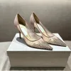 Luxury Women High Heel Sandals Dress Shoes stiletto heels Designer Heels Formal events Designer shoes Black Golden Gold Wedding Bottoms Size 35-40