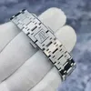 Designer Watch Luxe automatische mechanische horloges 77350st roestvrij staal materiaal zilver wit driehands kalender vrouwelijke beweging polshorloge 52B3