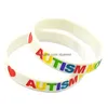 Jelly 1PC Love Autism Papai e Mom Sile Rubber Pulset Uma maneira de mostrar seu apoio a eles, pulseiras de joalheria de entrega DROP DH0VG