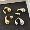 Earring Designer per donne con box originale gocce d'acqua a cerchio femminile con lettere di moda Stullo di personalità