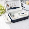 Accessories Packaging Organizers Jewelry Box PU Leather Jewelry storage Earring Boxes Packaging Storage Display Case Organizer For Home Travel girl gift Y240417