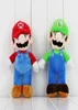 Super Bros Stand Luigi Plush Soft Doll Gevulde speelgoed 10 inch voor kinderen geschenk gratis verzending1184655